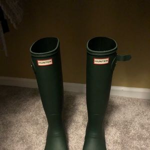 Hunter Tall Rain Boots-army green